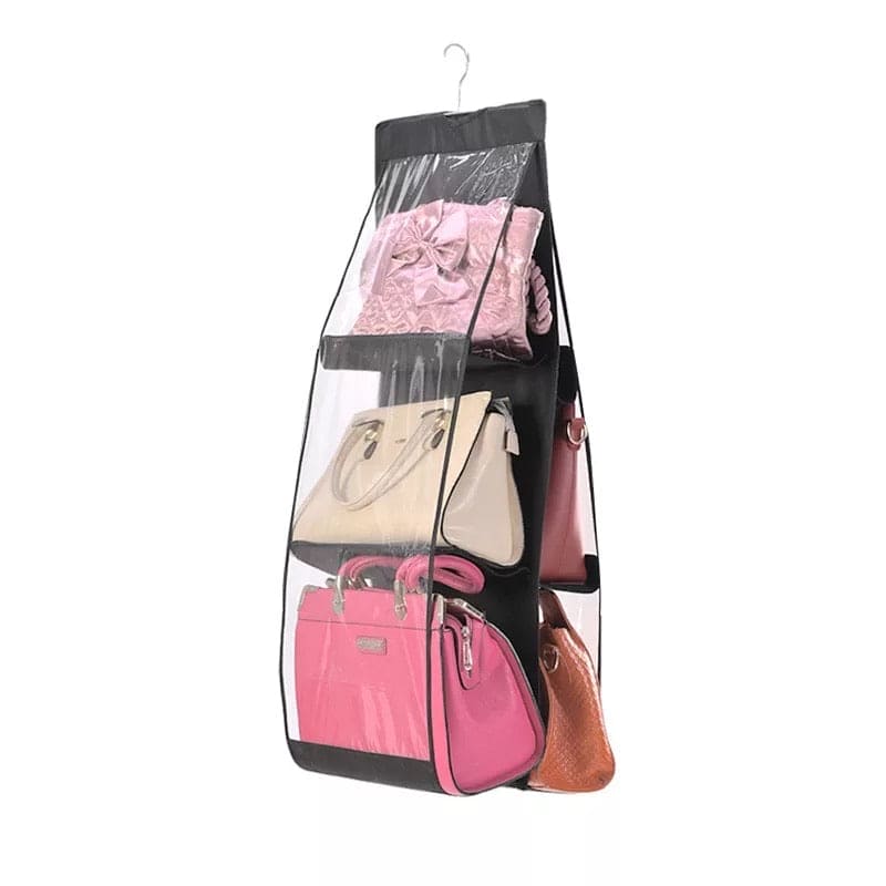 6 Pocket Purse Organizer, Dust-Proof Storage Bag Holder, Hanging Handbag Organizer, Purse Organizer 6 Pocket Purse Organizer, Dust-Proof Storage Bag Holder, Hanging Handbag Organizer, Purse Organizer